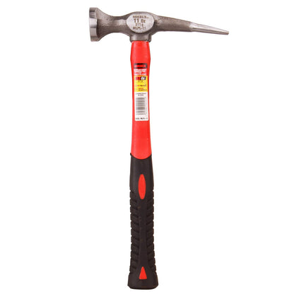 Mikel's MLPL-11 Martillo para Laminero Desabollador Punta Larga, Mango de Fibra de Vidrio, 11 Oz