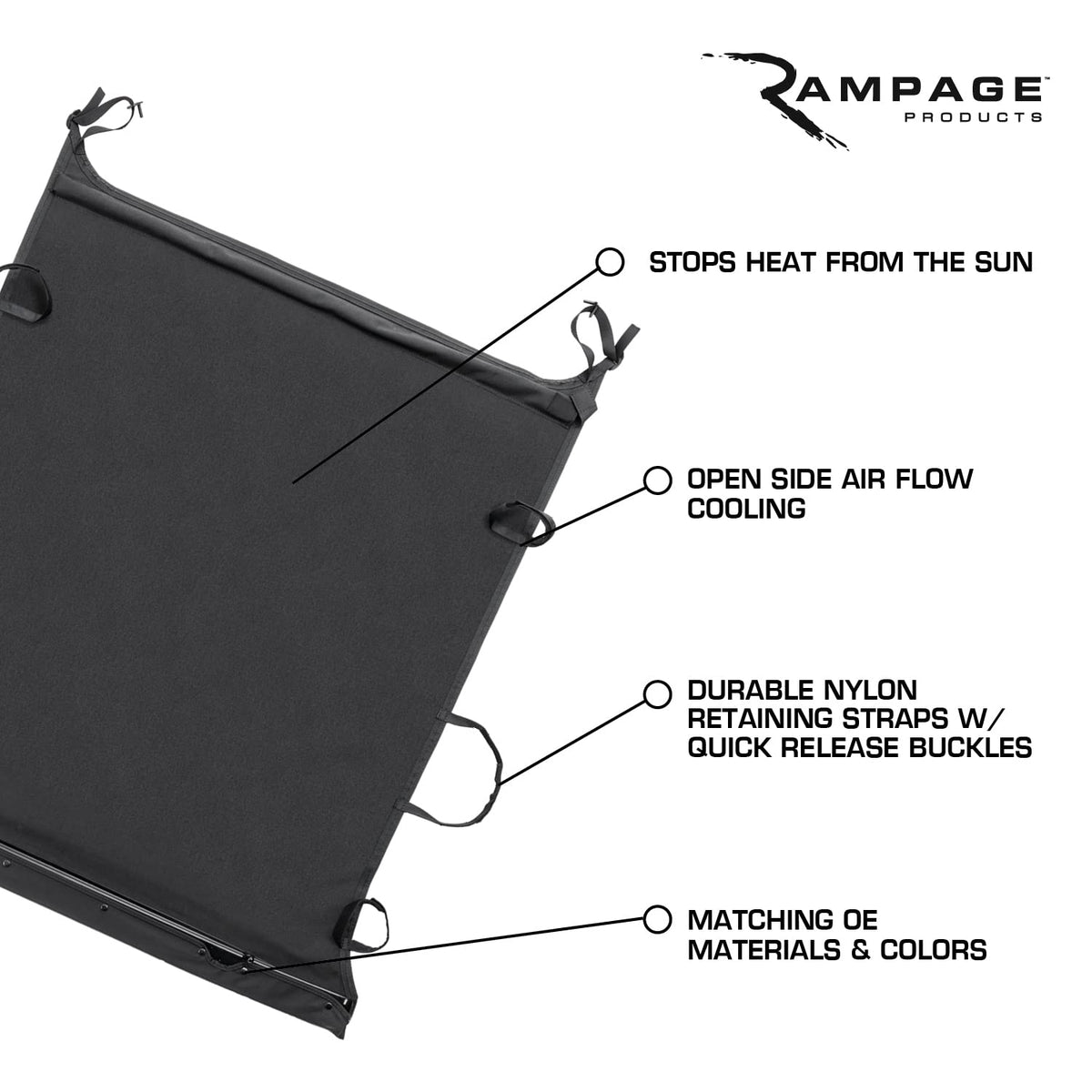Rampage - Toldo para Parte Superior, Suave, para Automóvil, Spice
