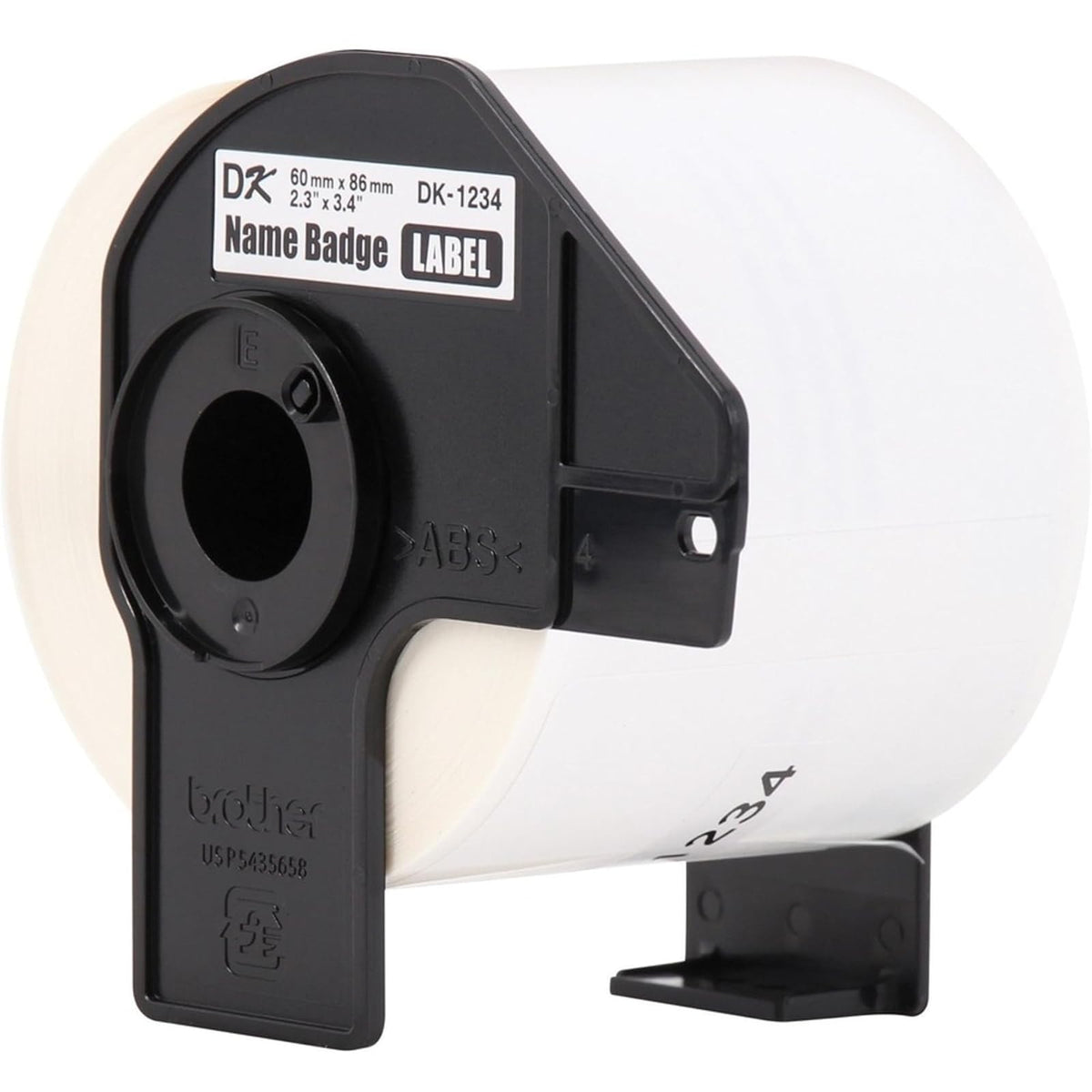Brother DK-12343PK - Etiquetas de papel troqueladas, 60 mm x 86 mm, 260 etiquetas por rollo, (3) rollos por caja