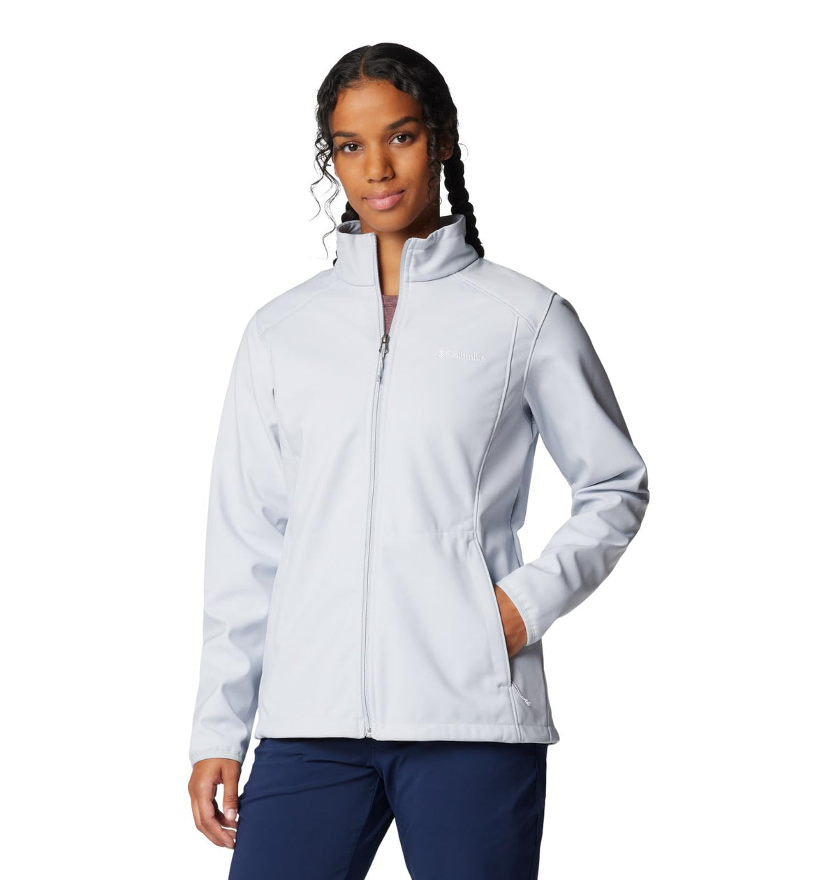 Columbia Kruser Ridge III chamarra Softshell para mujer - G - gris (Cirrus Grey)
