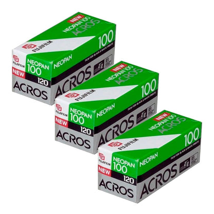 Fujifilm Paquete Película Fotográfica Acros 100II 120/12 3-Pack