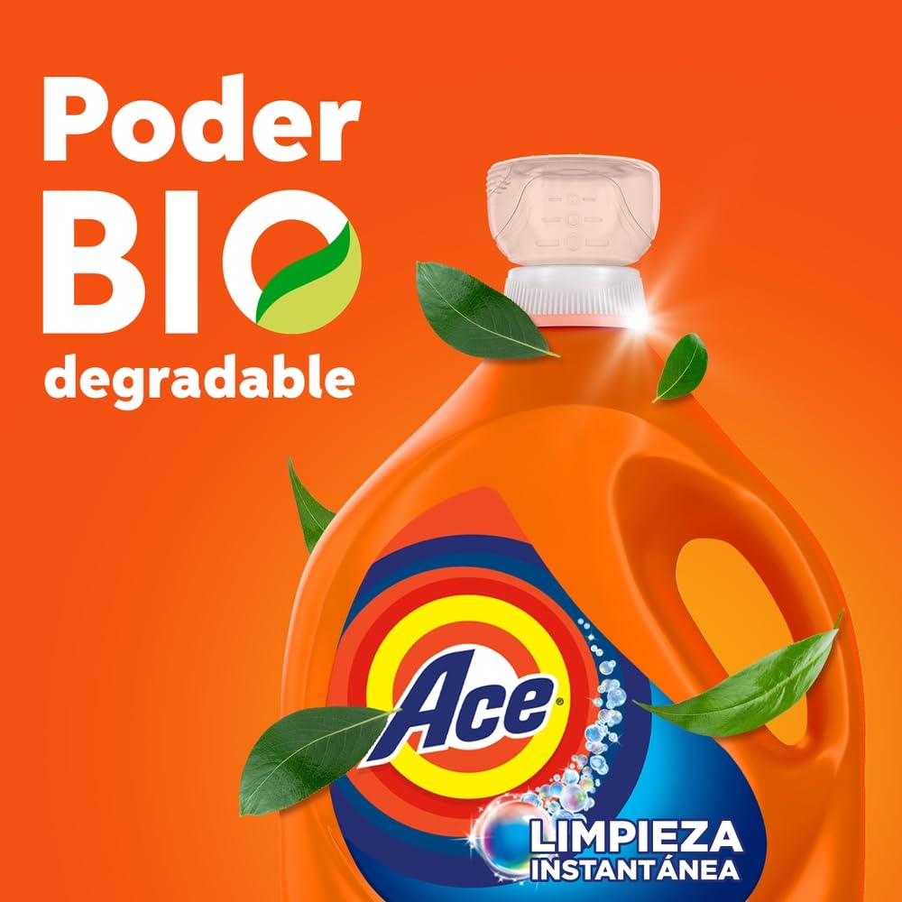 Ace Limpieza Instantánea Detergente Líquido, Jabón Líquido para Ropa 4.85L