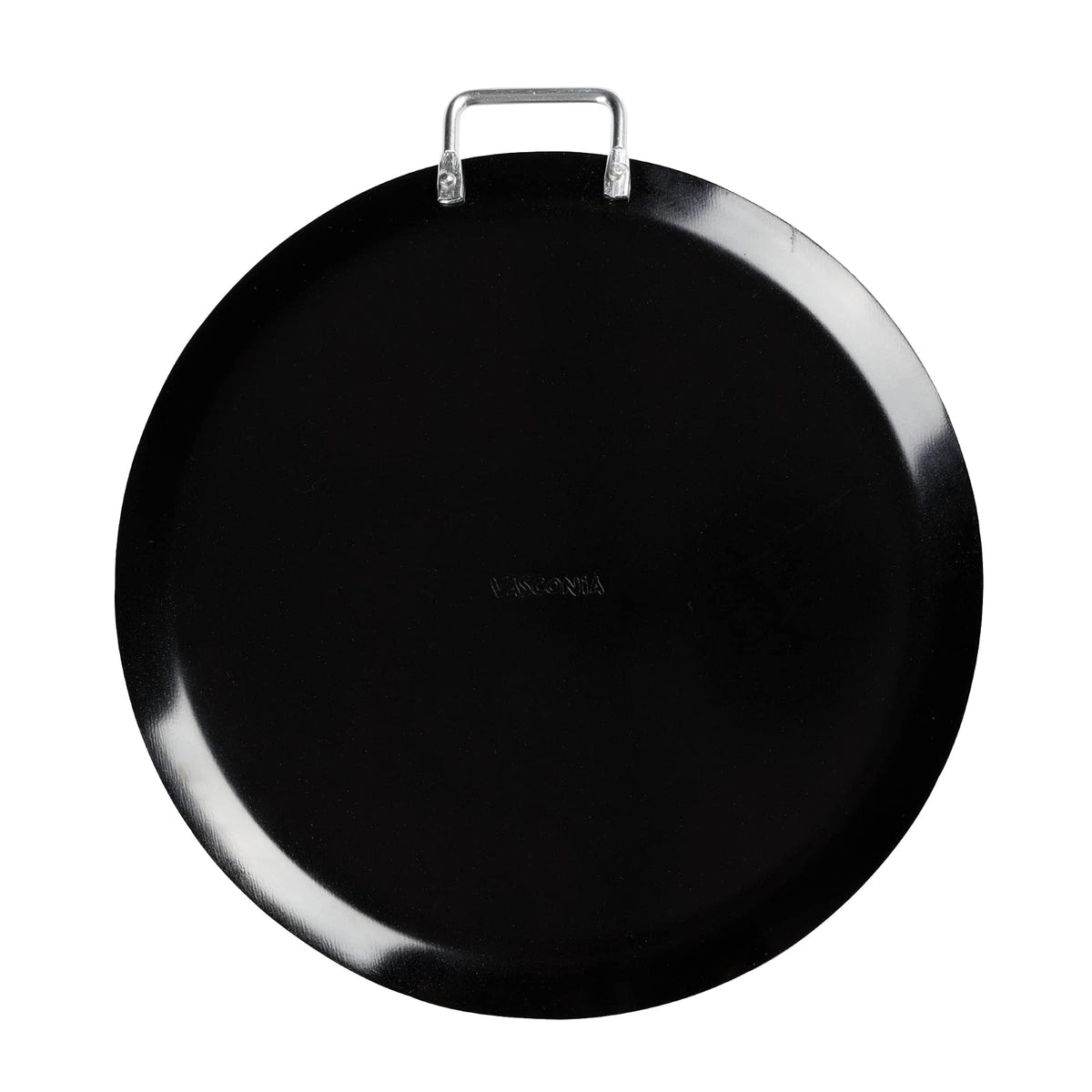 Vasconia - Comal Redondo de Aluminio con Antiadherente de Alto Rendimiento - 30 cm - Negro