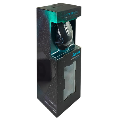 PERFECTCHOICE Kit Gamer con Mouse Alámbrico USB Luz RGB y Tapete para Mouse Arca V-930686 VORTRED