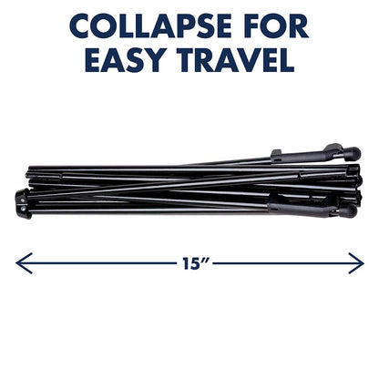 Quartet Tripie Retractil color negro, 162 cm. 29E