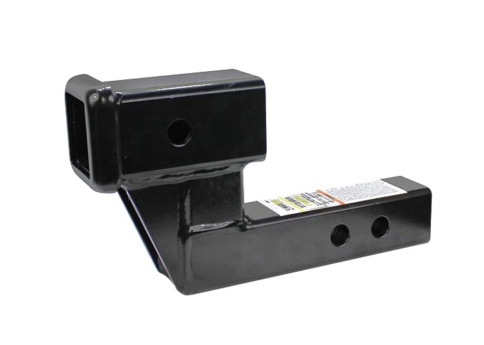 MaxxHaul Elevador de Enganche de Remolque 50397, Receptor de 5 cm, Elevación/Caída de 10 cm, Negro