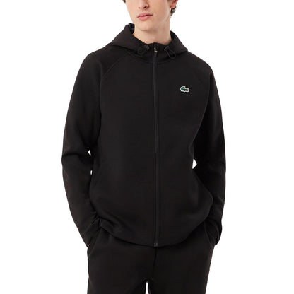 Lacoste Sport Stretch Zipped Hoodie Sudadera con Capucha Hombre - XS - Negro