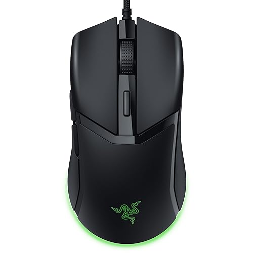 Razer Cobra Mouse para Juegos con Cable: Peso 58g - Interruptores Ópticos Gen-3 - Iluminación Chroma RGB con Luz Inferior - Sensor Óptico Preciso De 8500 dpi - Pies De Ratón 100% PTFE - Negro