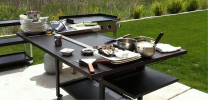 Signature Accessories - 36 Inch Griddle Surround Table Accessory - Powder Coated Steel (Grill not included and Doesn't fit the 36" Griddle with New Rear Grease Model)