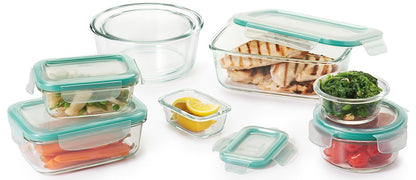 OXO Good Grips 1.6 cup SNAP Leakproof Glass Rectangle Food Storage Container