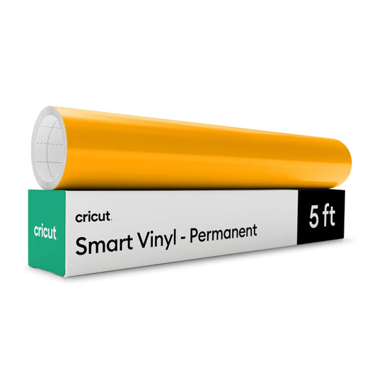 Smart Vinyl - Permanent, Maize Yellow, 13 in x 5 ft BULK (1) | Para máquinas Maker y Explore