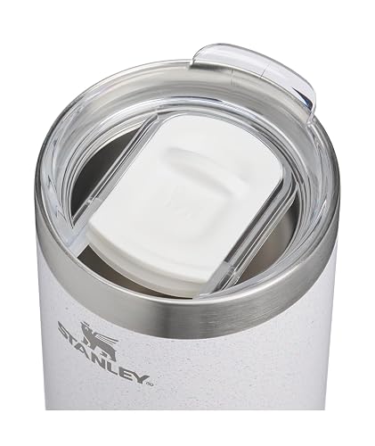 STANLEY Everyday Camp Cup de 12 onzas, tapa para beber, taza para café, té y bebidas, acero inoxidable aislado, sin BPA, espolvorear