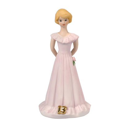 Enesco E2313 Growing up Girls from Blonde Age 13 Figurine 6.5 IN