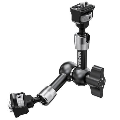 NEEWER 7" Brazo Mágico Articulado con 360° Cabezas Bola y Pines para ARRI, Montaje Monitor Cámara con Tornillos 1/4" para Cámara Acción DSLR Monitor Luz de Video Compatible con SmallRig Cage Rig,ST07
