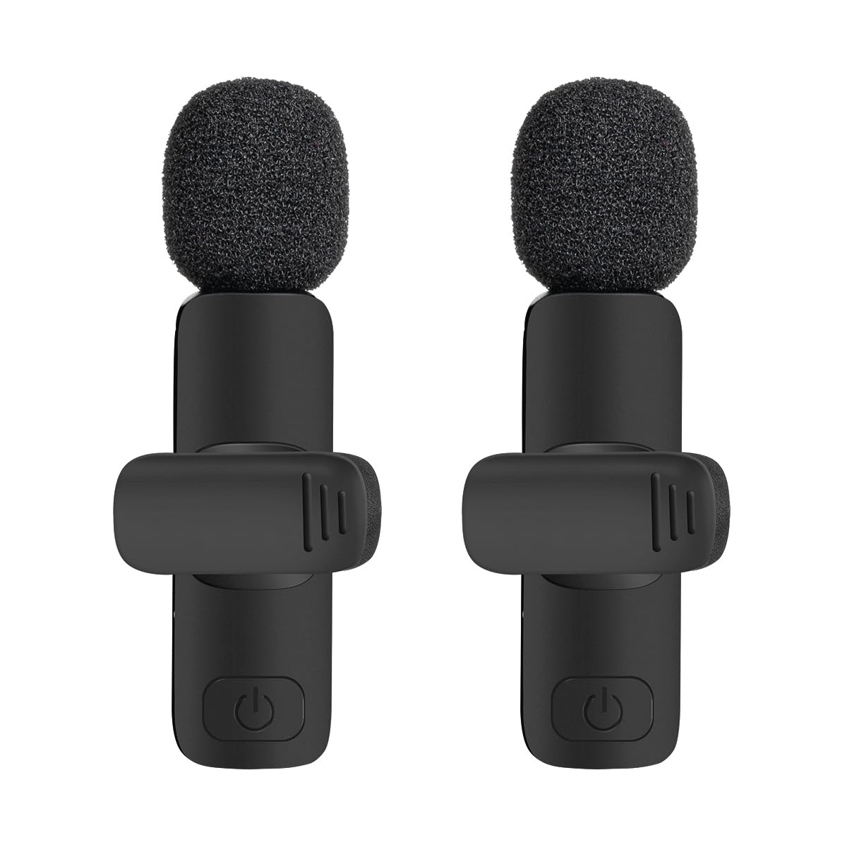 Mitzu Kit MICROFONOS LAVALIER para Todo Tipo DE Contenido DE Medios con REDUCCIÓN DE Ruido DSP/Wireless/Receptor Tipo C/USB/Lightning Negros