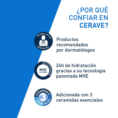 CeraVe rutina corporal piel seca: Limpia + hidrata