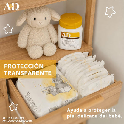 A+D Original Prevent Pomada para Rozaduras de Pañal para Bebés 454g | Formato Familiar