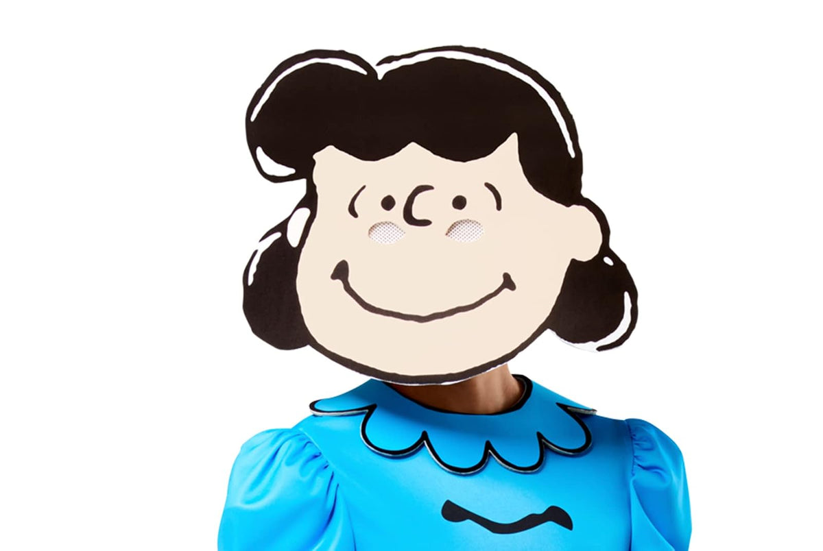 Rubies - Disfraz de Peanuts Lucy y máscara de espuma para mujer, Como se muestra, M