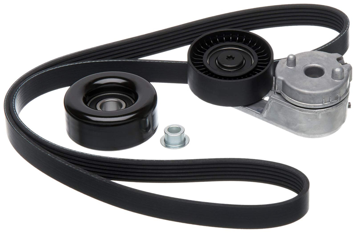 Gates 90K-38163 Kit Completo de Transmisión por Correa Serpentina | Sustituye a 5060883K1 K49256 DBK060882G. Reemplazo de grado OE.