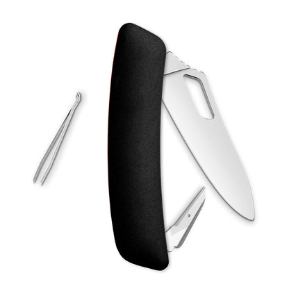 Navaja Swiza POLISHED Single Hand SH00, 5 funciones, negro