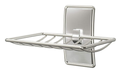 3M Command Jabonera de Níquel Satinado (Modelo BATH34-SN-ES) | Para organización de baño, resistente al agua, sin daños y con tira adhesiva, sin herramientas