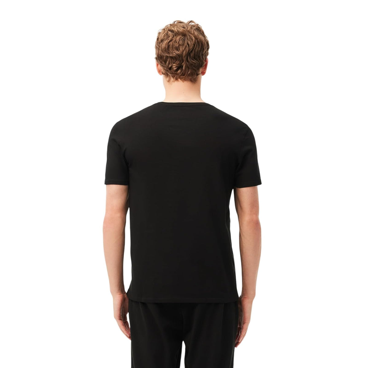 Lacoste Essentials - Paquete de 3 Camisetas de Cuello Redondo 100% algodón, Ajuste Regular Capa de Base Superior para para Hombre