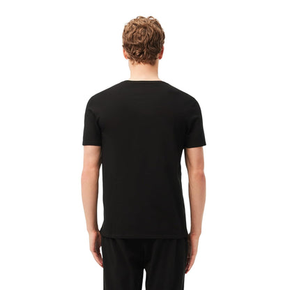 Lacoste Essentials - Paquete de 3 Camisetas de Cuello Redondo 100% algodón, Ajuste Regular Capa de Base Superior para para Hombre