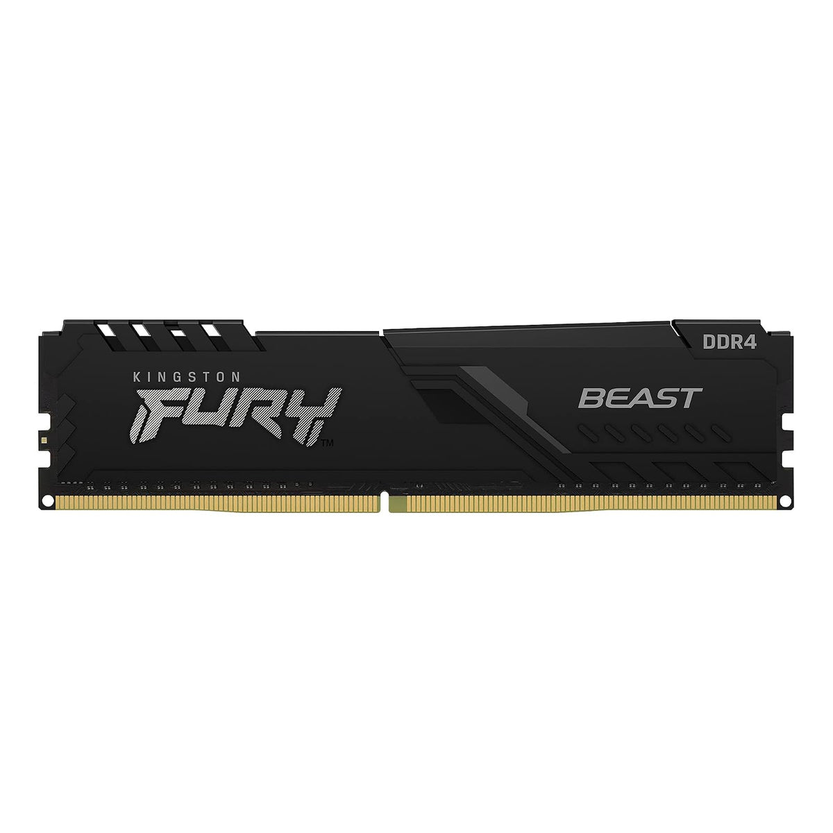 Kingston Fury Beast Black 16GB 3600Mhz DDR4 CL18 UDIMM Memoria Gamer Para PC Color Negro (KF436C18BB/16)