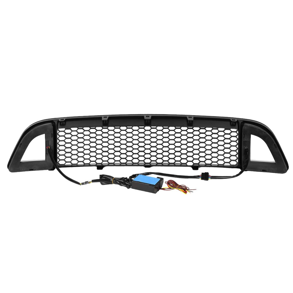 DNA Motoring Rejilla Frontal LED para Ford Mustang GT Auto 2013-2014 Negro
