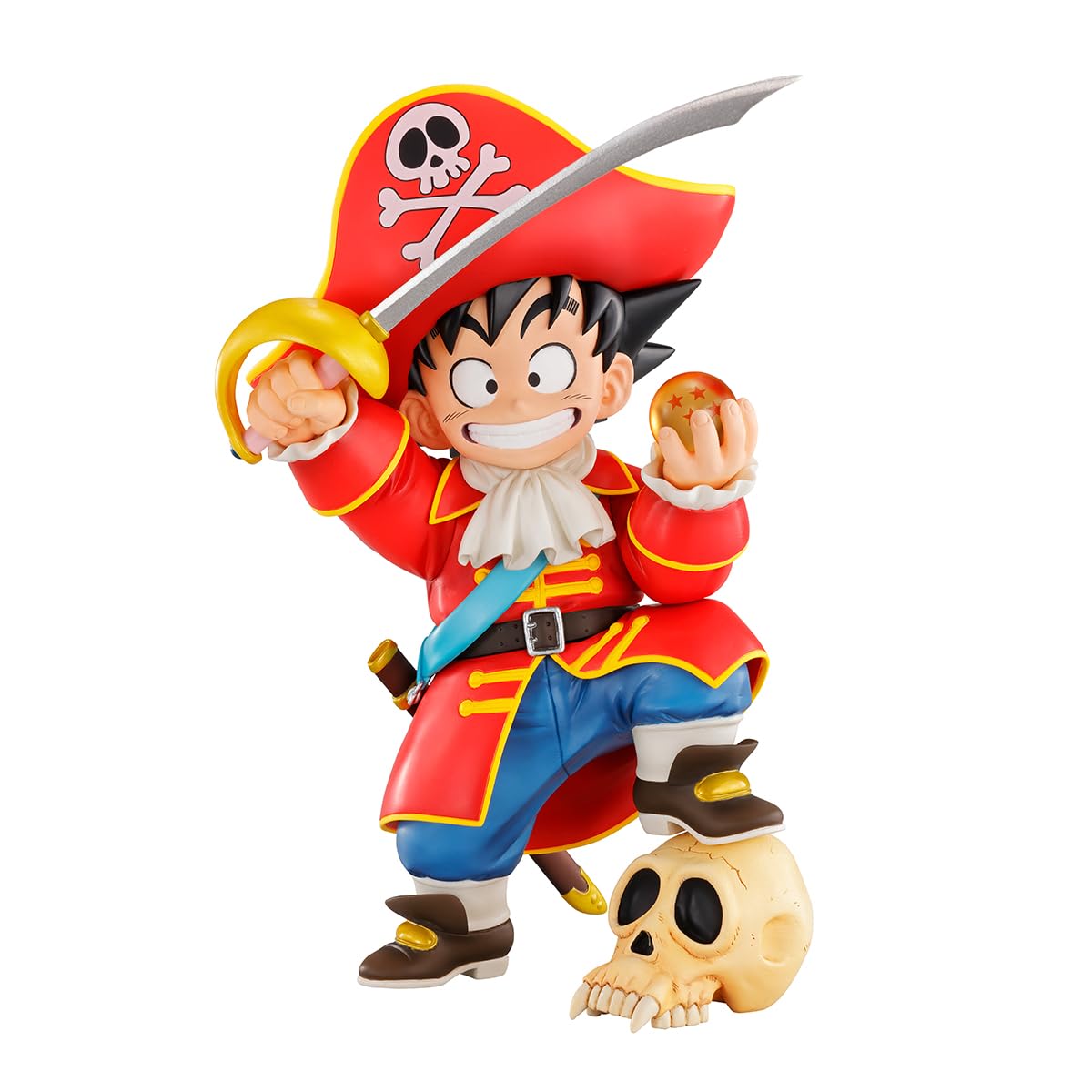 ICHIBANSHO FIGURE - Son Goku, Dragon Ball, Snap 2, 16 cm (6.3") | Esfera del dragón incluida, espada y sombrero de capitán, coleccionista adulto - Son Goku (Colección Snap 2)