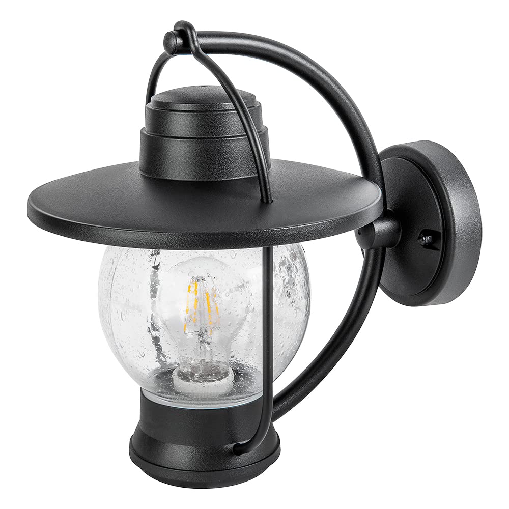 Tecnolite Lámpara de Pared Arbotante Tipo Farol Exterior, Ideal Zona Costera 60 W, Base E27, IP44, No incluye foco