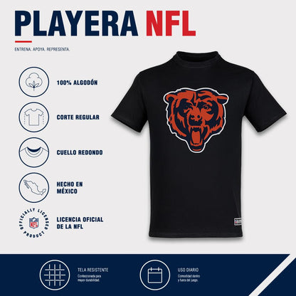 NFL Playera Aficionado Básica Chicago Bears