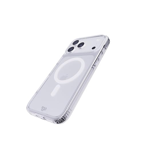 Tech21 EvoClear Funda para iPhone 17 Pro MAX - Transparente | Funda Protectora Delgada | Protección contra Impactos | Compatible con MagSafe