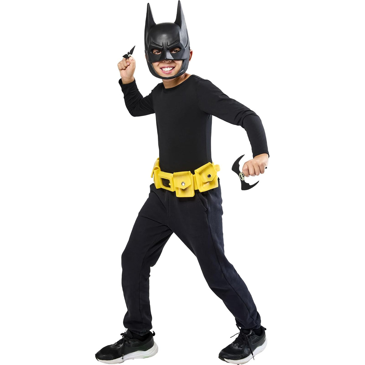 Rubies - Cinturón utilitario de Batman amarillo con equipo de murciélago