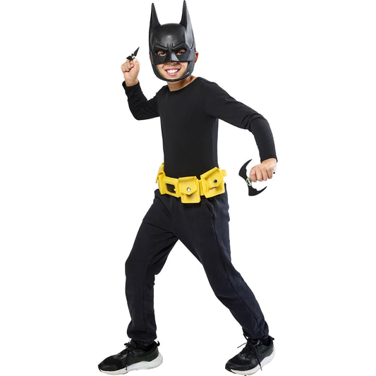Rubies - Cinturón utilitario de Batman amarillo con equipo de murciélago
