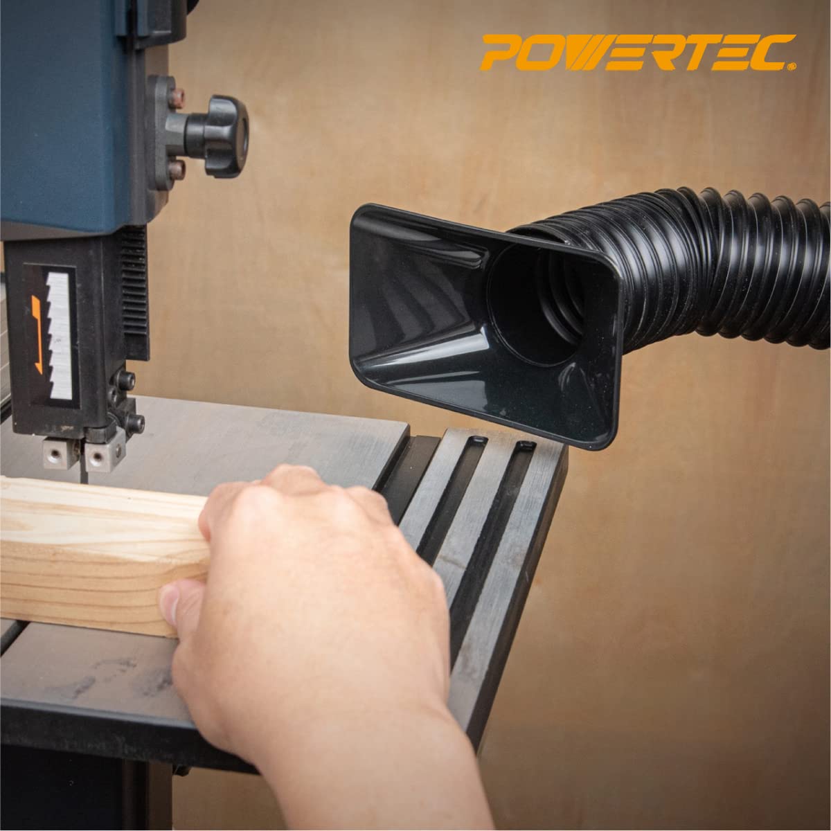 POWERTEC 70198 Manguera Recogida Polvo 2.5 x 36 Pulgadas
