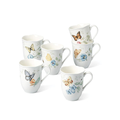 Lenox 892798 Butterfly Meadow - Juego de tazas de 6 piezas
