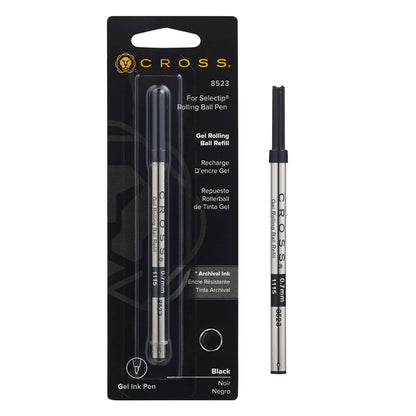 CROSS REPUESTO ROLLER GEL 0.7 MM NEGRO