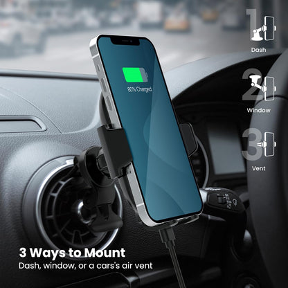 QuikCell Mount+Suction+Vent 2 in 1 Air Vent Dashboad Car Mount Charge
