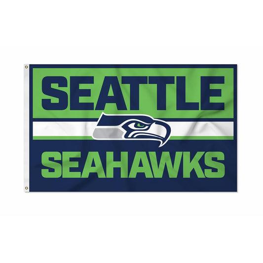 Rico Industries Bandera NFL 3x5 pies, Varios Equipos - Seattle Seahawks