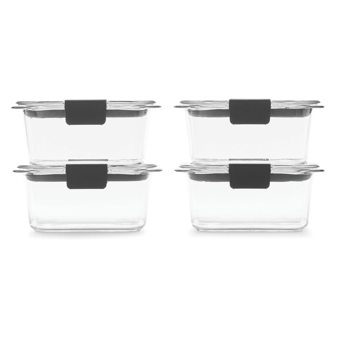 Rubbermaid - Recipiente para alimentos, 4.7 tazas, paquete de 4, Transparente, 4.7 Cup, 4-Pack, 1, 4