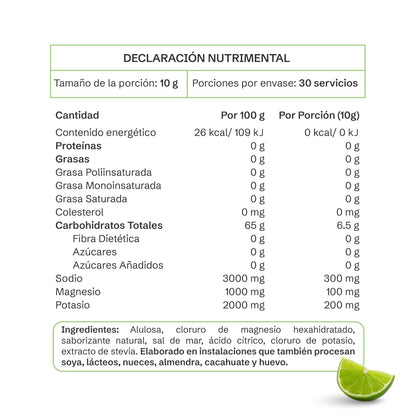 FLORA 01 | Mineral | Suplemento Alimenticio de Electrolitos Esenciales | Magnesio, Potasio y Minerales Naturales | Hidratación Diaria | Sabor Limón | 30 servicios.