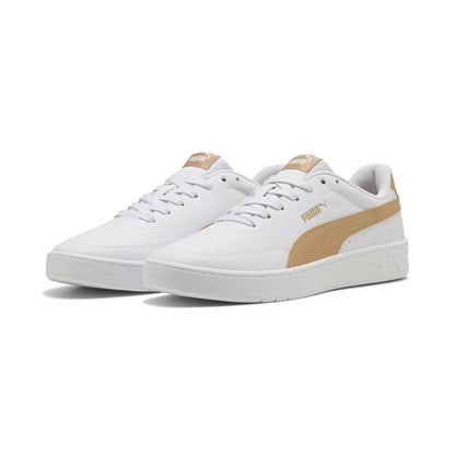 PUMA Court Classic Clean Tenis Unisex - 27.0 cm - PUMA White-Sand Dune