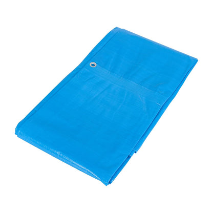 Truper Lona Reforzada con Ojillos de Aluminio - Lona - 3 x 3 m - Azul