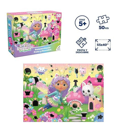 NOVELTY CORP Rompecabezas Frota Y Descubre Gabbys Dollhouse 50 Pzs
