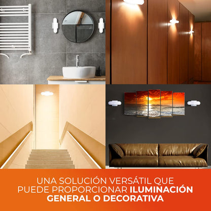 Tecnolite Lámpara Interior para Sobreponer en Pared, Base: G9, Color: Cristal Blanco, TL-2022/B, Potencia: 40 Watts, Volts: 100 - 240 V ~, Foco No Incluido.