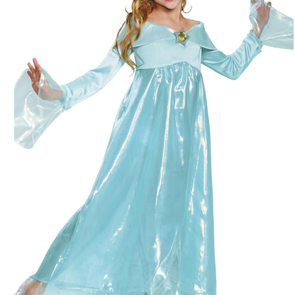 Rosalina Deluxe Disfraz, Azul, L (10-12) | Disfraz de Super Mario Rosalina para niños de 10 a 12 años