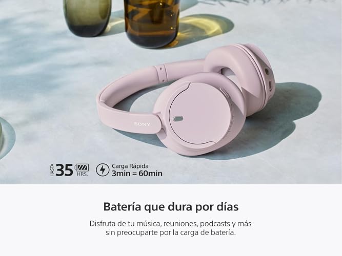 Sony Audífonos inalámbricos WH-CH720N con Noise Canceling, Rosa (Versión Nacional)