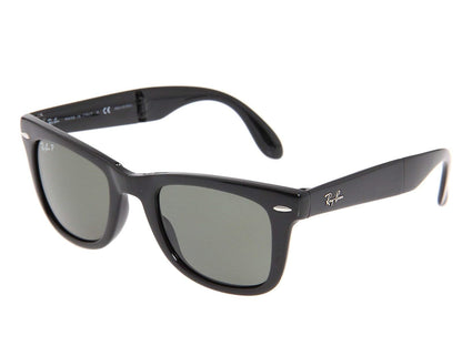 Ray-Ban RB4105 - anteojos de sol plegables - 50 mm - Negro - Polarizado G-15 Verde