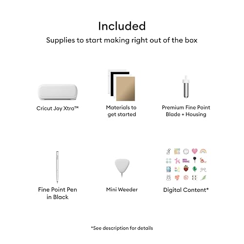 Cricut Plotter de Corte Joy Xtra | Incluye 30 imágenes en la aplicación Design Space